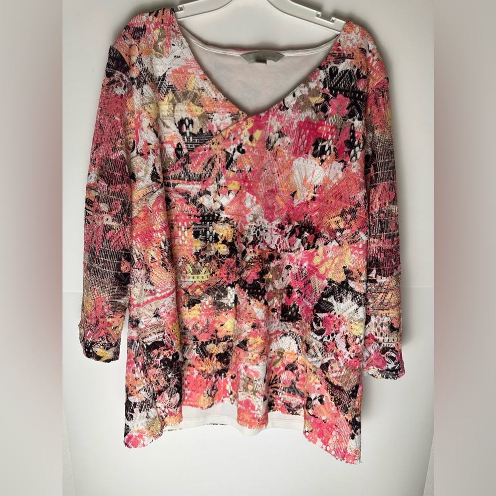 Women’s Laura Ashley Multicolor Blouse, Size XL